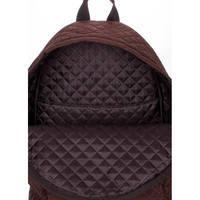 Городской стеганый рюкзак Poolparty Коричневый 19л (backpack-theone-brown)