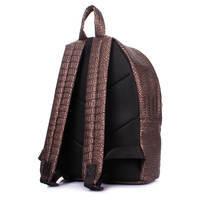 Городской рюкзак Poolparty с тиснением под крокодила Бронзовый (backpack-croco-bronze)