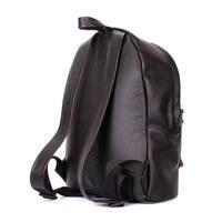 Городской кожаный рюкзак Poolparty Черный (backpack-plprt-leather-black)