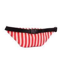 Поясная сумка-бананка Poolparty в морском стиле (waistbag-navy-red)