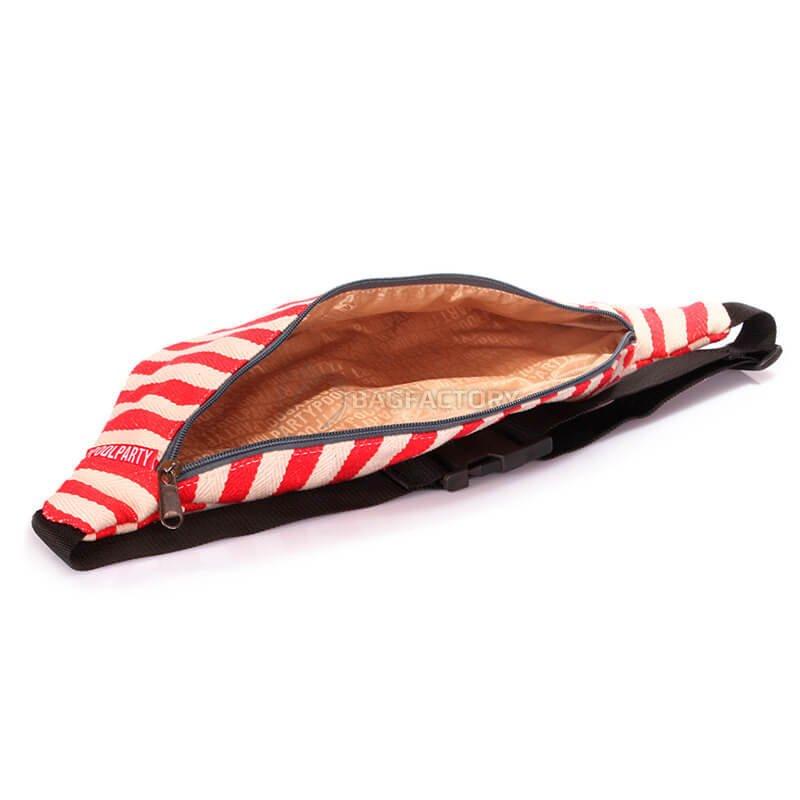 Поясная сумка-бананка Poolparty в морском стиле (waistbag-navy-red)