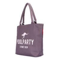 Женская холщевая сумка Poolparty Серый (pool-9-fullgre)