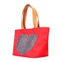 Женская сумка с глиттером Poolparty Lovetote Красный (lovetote-oxford-red)
