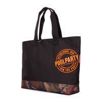 Женская городская сумка Poolparty Riot Черный/Камуфляж (riot-black-camo)