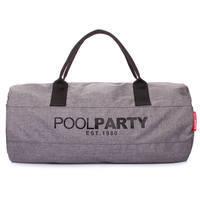 Спортивная сумка Poolparty Gymbag Серый (gymbag-oxford-ripple)