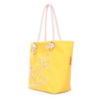 Женская летняя сумка Poolparty с якорем Желтая (anchor-yellow)