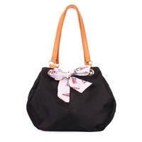 Женская сумка Poolparty Serena в морском стиле Черная (serena-oxford-black) 