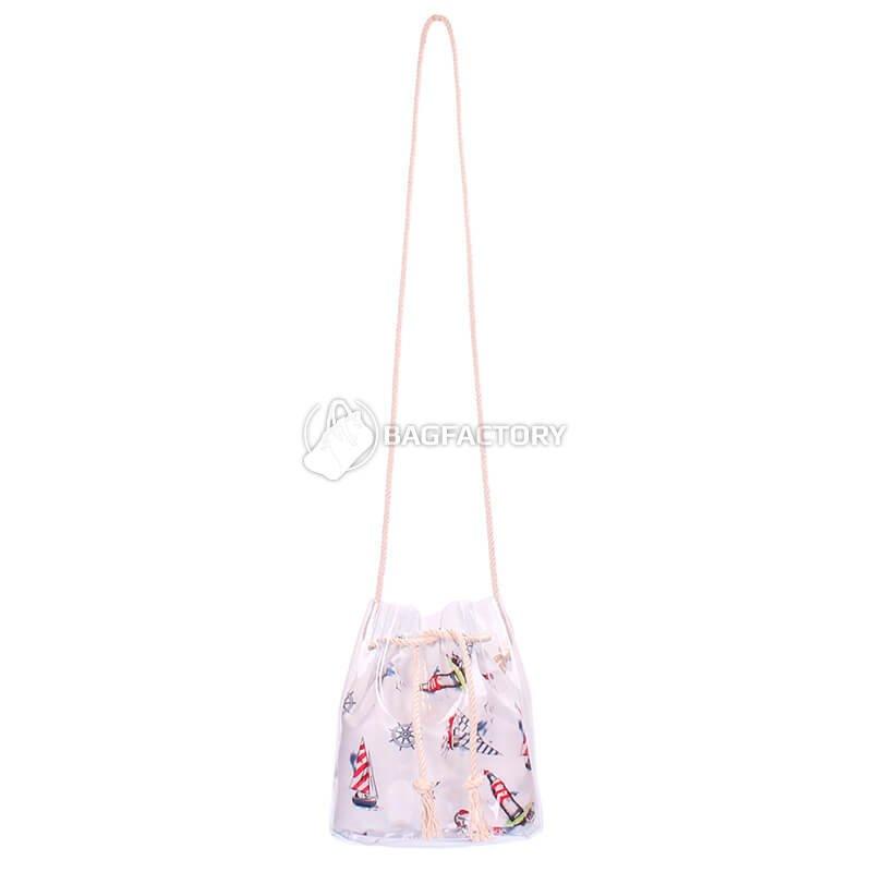 Женская летняя сумка Poolparty в морском стиле (bucket-clr-marine)