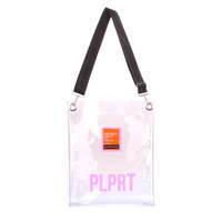 Женская прозрачная сумка Poolparty Clear с ремнем на плечо (clear-pink)