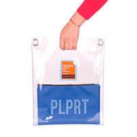 Женская прозрачная сумка Poolparty Clear с ремнем на плечо (clear-blue-extra)