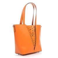Женская кожаная сумка Italian Bags Оранжевый (6204_orange)