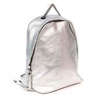 Городской кожаный рюкзак Italian Bags Серебро (6525_silver)