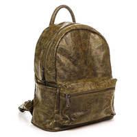 Городской кожаный рюкзак Italian Bags Зеленый (6532_green)