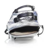 Городской кожаный рюкзак Italian Bags Серебристый (8165_silver)