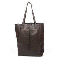 Женская кожаная сумка Italian Bags Темно-коричневый (8499_dark_brown)