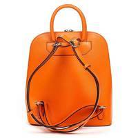 Городской кожаный рюкзак Italian Bags Оранжевый (8502_orange)