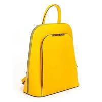 Городской кожаный рюкзак Italian Bags Желтый (8502_yellow)