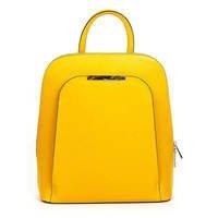 Городской кожаный рюкзак Italian Bags Желтый (8502_yellow)