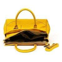 Женская кожаная сумка Italian Bags Желтый (8907-1_yellow)