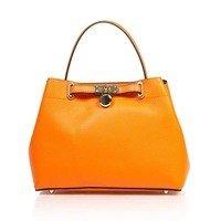 Женская кожаная сумка Italian Bags Оранжевый (8966_orange)