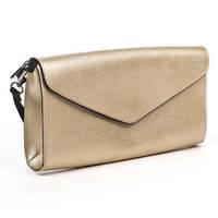 Клатч кожаный Italian Bags Золотистый (STK_SM_8284_gold)