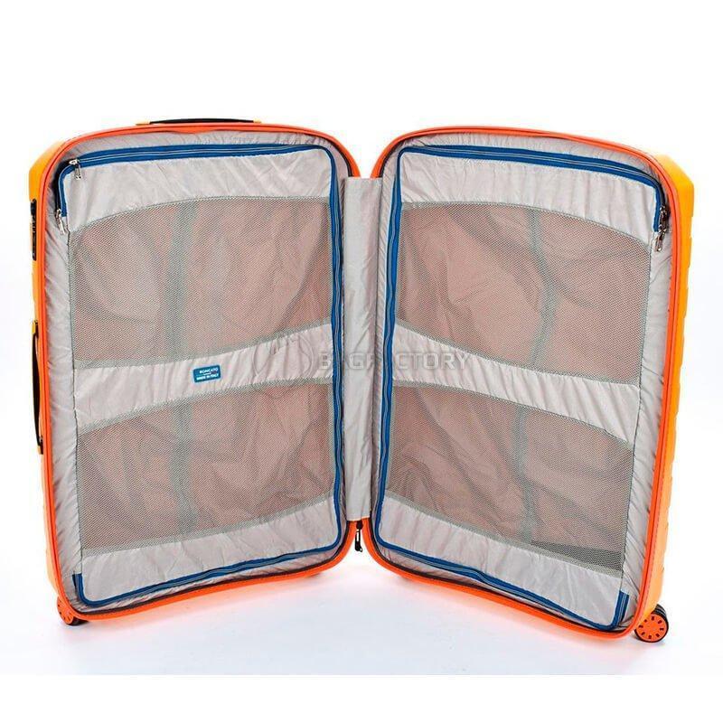 Чемодан на 4-х колесах Roncato Box 2.0 118л Желтый/Оранжевая молния (5541 12 06)