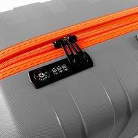 Чемодан на 4-х колесах Roncato Box 2.0 118л Серый/Оранжевая молния (5541 12 20)