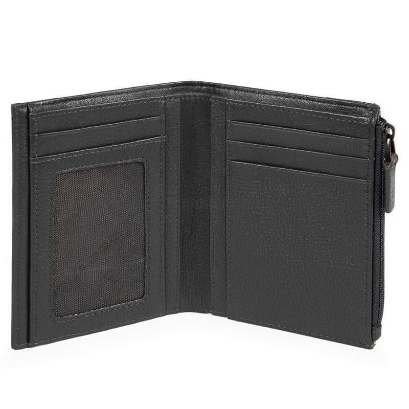 Портмоне Piquadro PULSE ChevronBlack с отдел. для монет на молнии (PU4526P16_CHEVN)