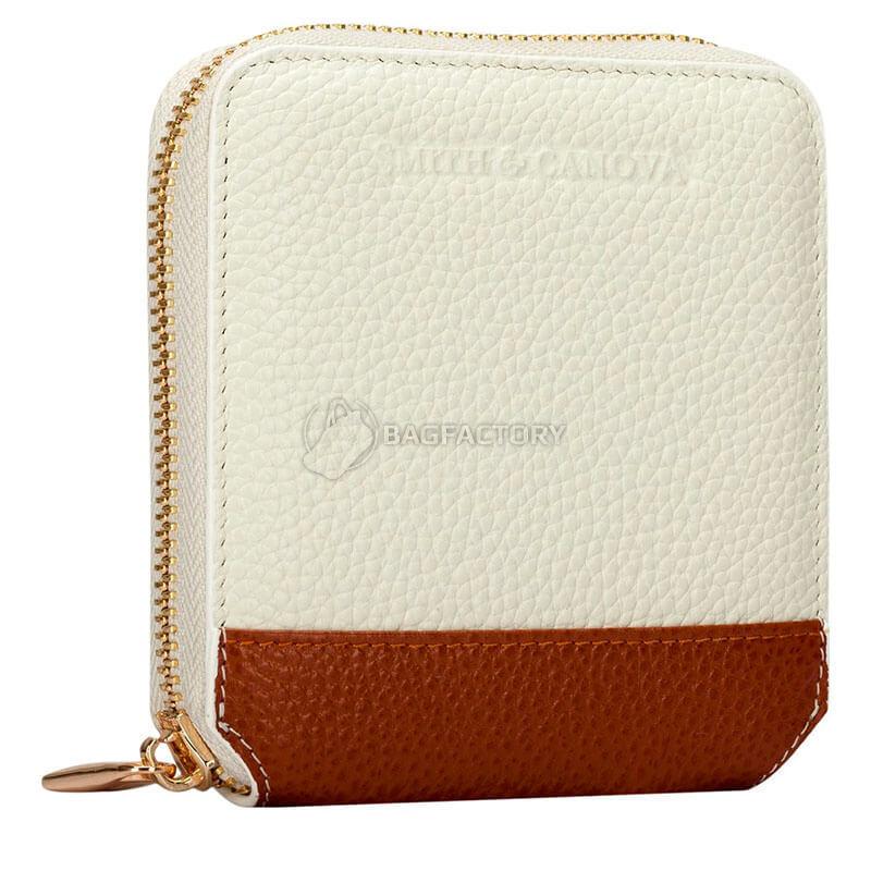 Кошелек женский кожаный Smith & Canova Althorp Cream-Tan (26803 CREAM-TAN)