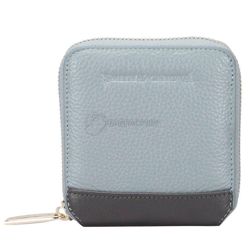 Кошелек женский кожаный Smith & Canova Althorp Grey-Dark Grey (26803 GREY-DKGREY)