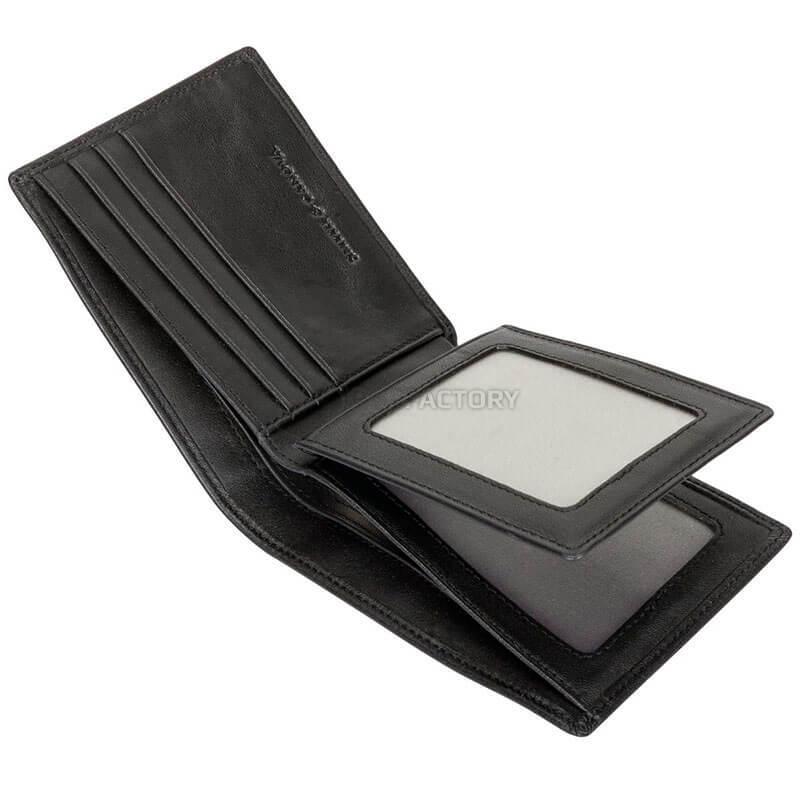 Кошелек мужской кожаный Smith & Canova Bowgett Black (28589 BLK)