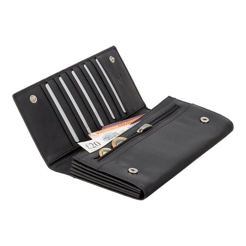 Портмоне дорожное кожаное Visconti 1179 Black (1179 BLK)