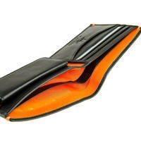 Портмоне мужское кожаное Visconti Montreux Black/Orange (AP62 BLK/ORG)