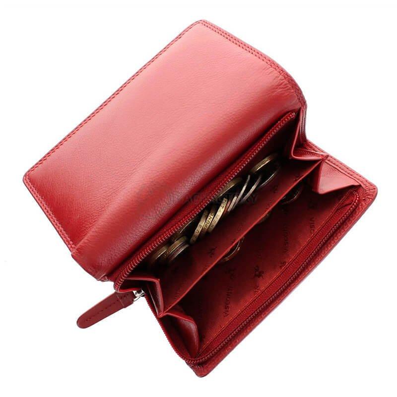 Кошелек женский кожаный Visconti Picadilly Red (HT32 RED)