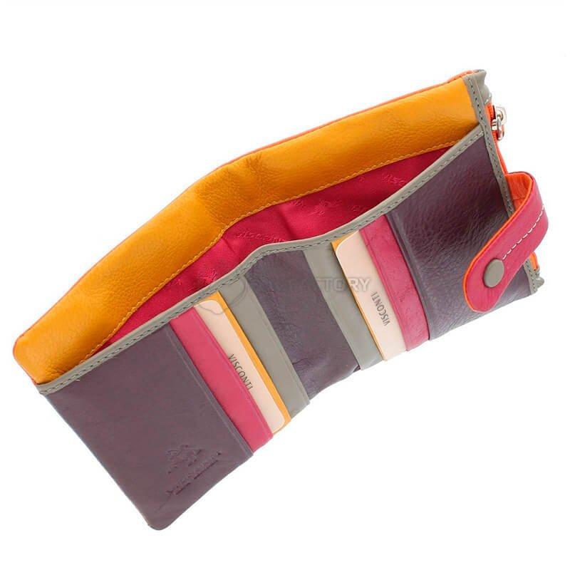 Кошелек женский кожаный Visconti Mojito Orange Multi (M77 ORG MULTI)