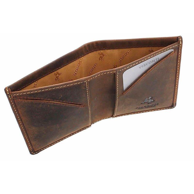 Портмоне мужское кожаное Visconti Saber Oil Tan c защитой RFID (VSL21 OIL TAN)