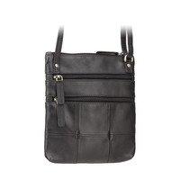 Женская кожаная сумка Visconti 18606 Slim Bag Black (18606 BLK)