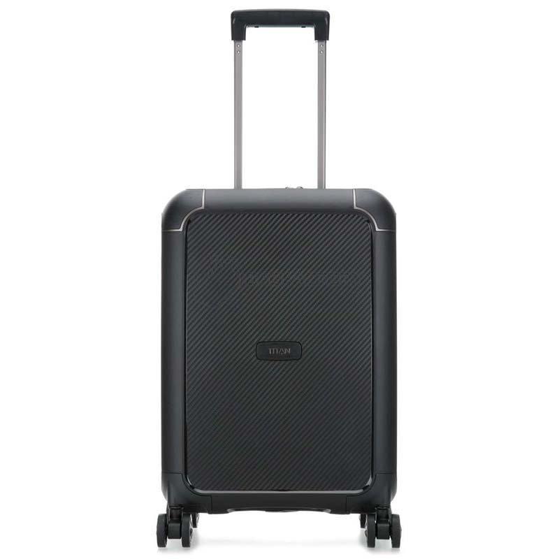 Чемодан на 4 колесах Titan COMPAX Black S с USB 43л (Ti844406-01)