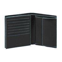 Портмоне Piquadro Blue Square Black с отд. для монет и 14 кред.карт с RFID защитой (PU4859B2R_N)