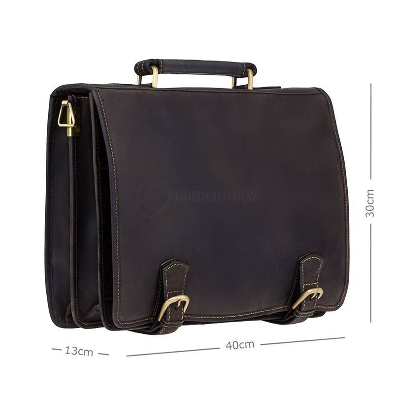 Портфель мужской кожаный Visconti Hulk Oil Brown (16134XL OIL BR)