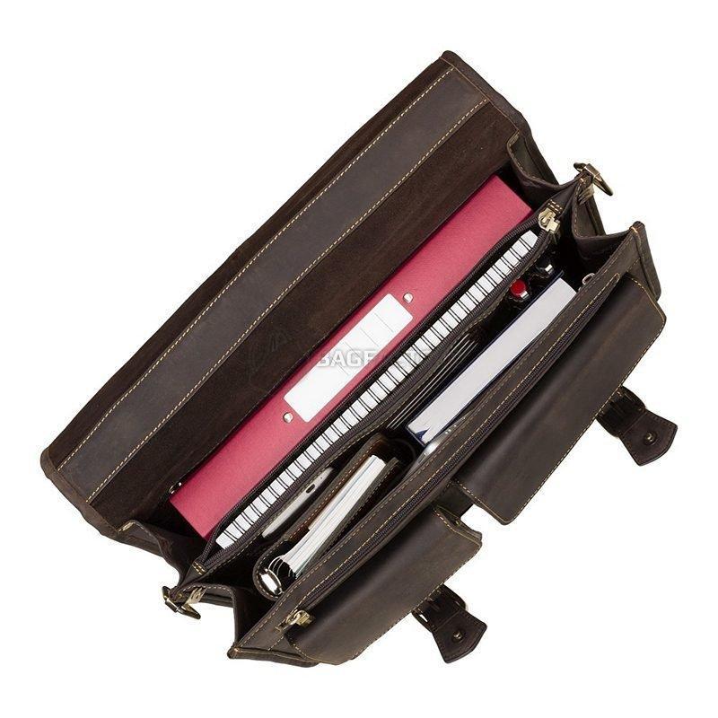 Портфель мужской кожаный Visconti Hulk Oil Brown (16134XL OIL BR)