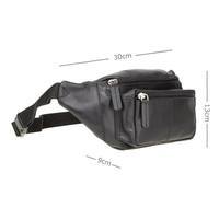 Поясная кожаная сумка Visconti Bumbag Black (720 BLK)