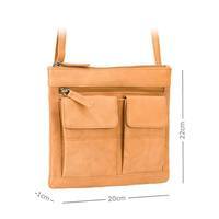 Женская кожаная сумка Visconti Slim Bag Sand (18608 SND)