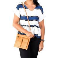 Женская кожаная сумка Visconti Slim Bag Sand (18608 SND)