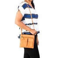 Женская кожаная сумка Visconti Slim Bag Sand (18608 SND)