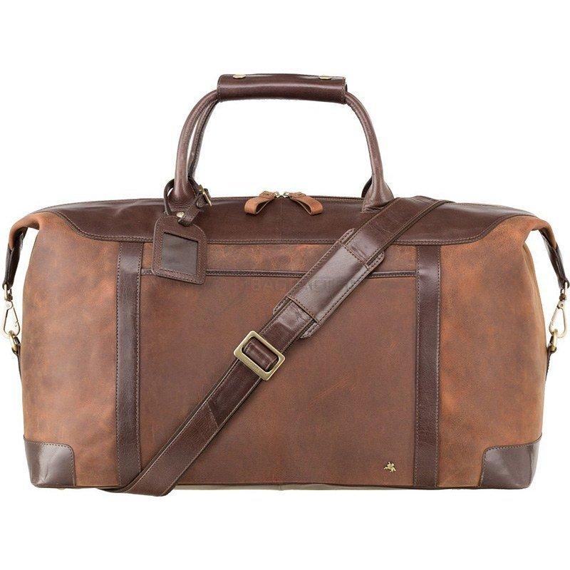 Дорожная кожаная сумка Visconti Voyager Tan Merlin (TC152 TAN/MLN)