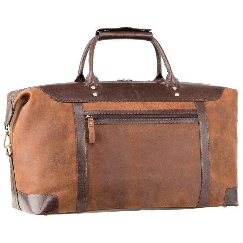 Дорожная кожаная сумка Visconti Voyager Tan Merlin (TC152 TAN/MLN)