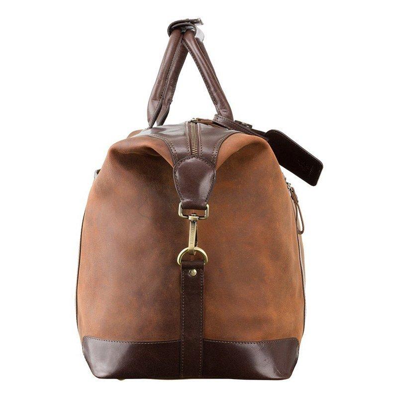 Дорожная кожаная сумка Visconti Voyager Tan Merlin (TC152 TAN/MLN)