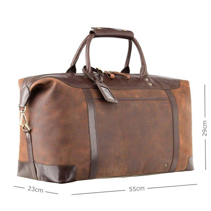 Дорожная кожаная сумка Visconti Voyager Tan Merlin (TC152 TAN/MLN)