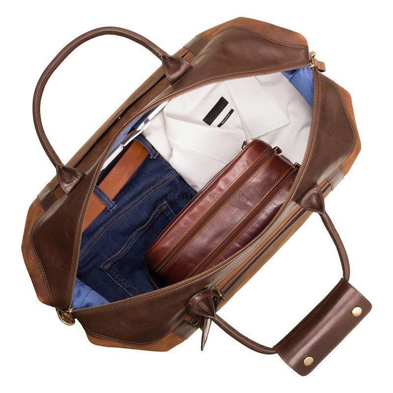 Дорожная кожаная сумка Visconti Voyager Tan Merlin (TC152 TAN/MLN)